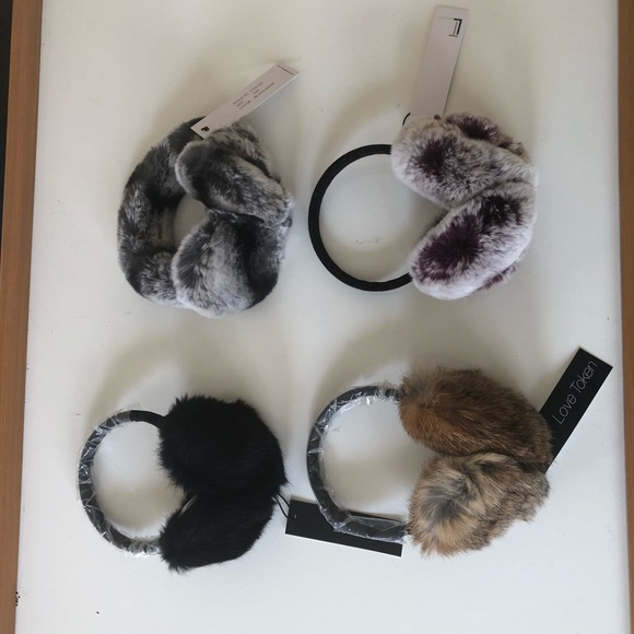 LAST ONE - 100% Real rabbit fur ear muffs … - Picture 6 of 6